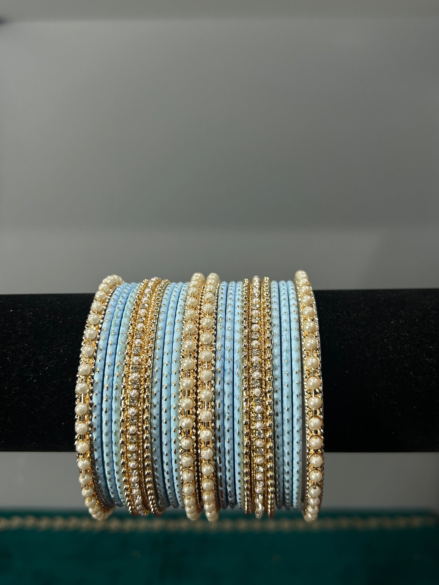 Baby Blue Golden Drape Bagels