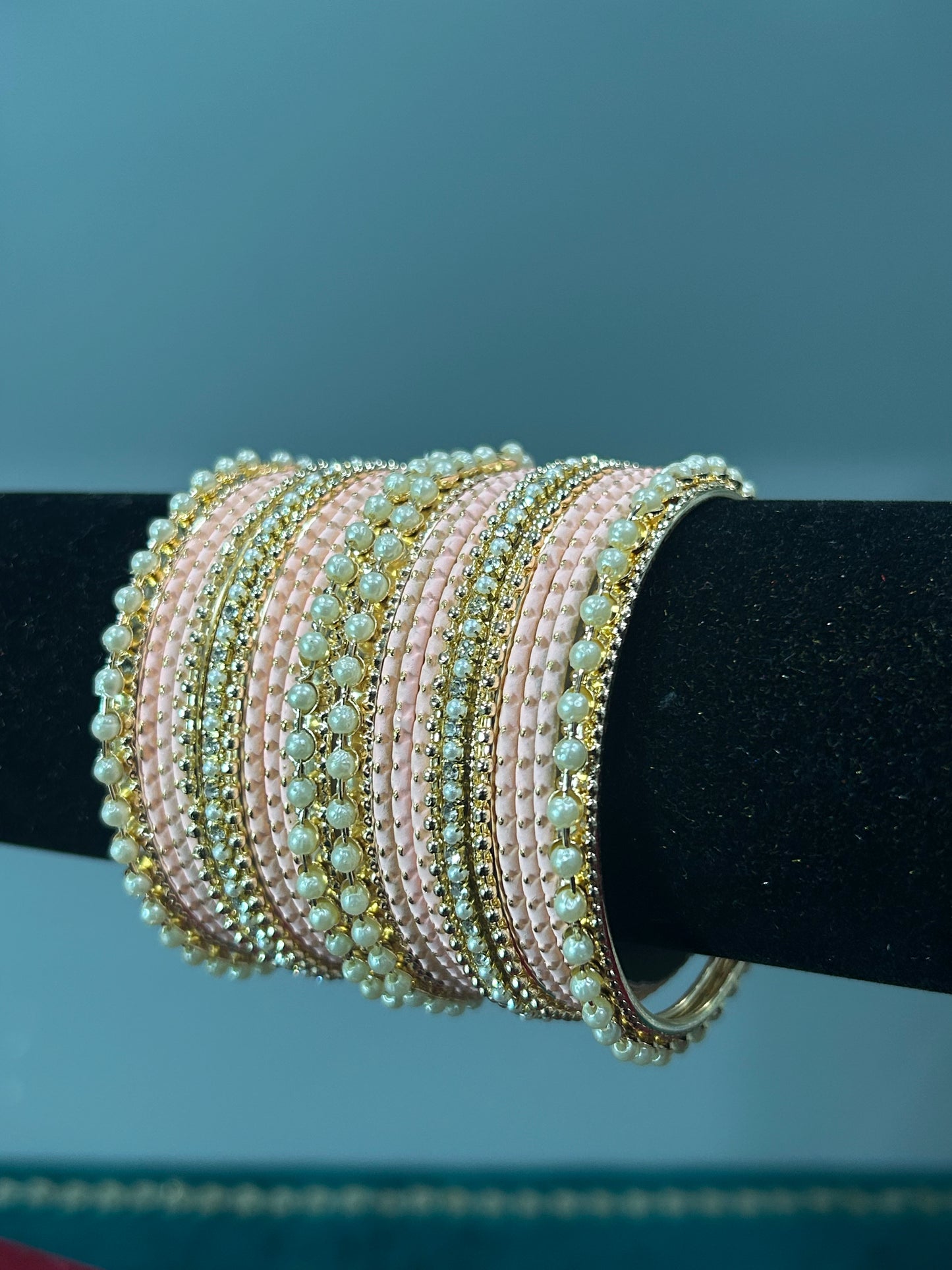 Pink Peach Golden Drape Bagels