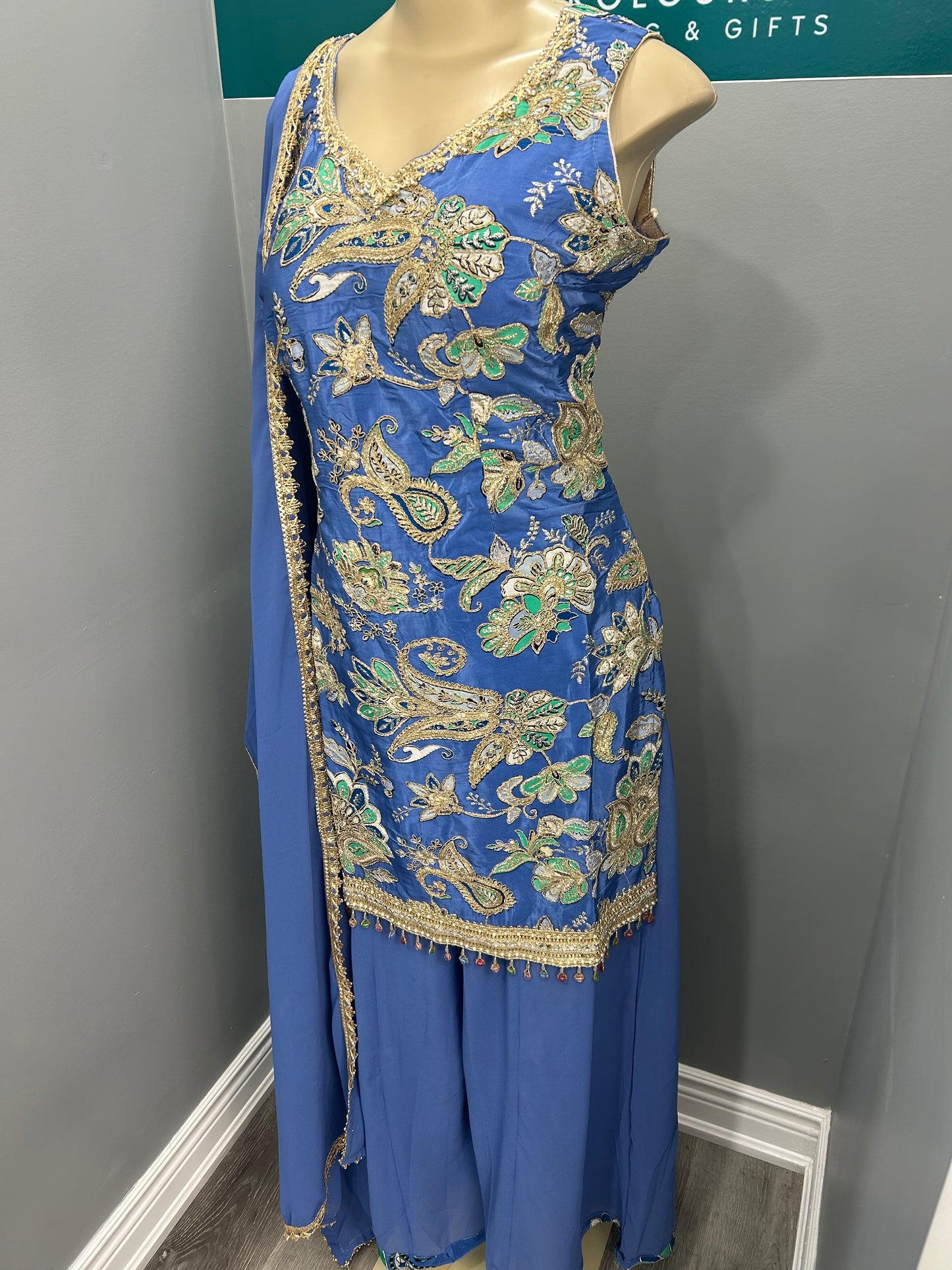 Readymade Sharara Suit- AK6465-15
