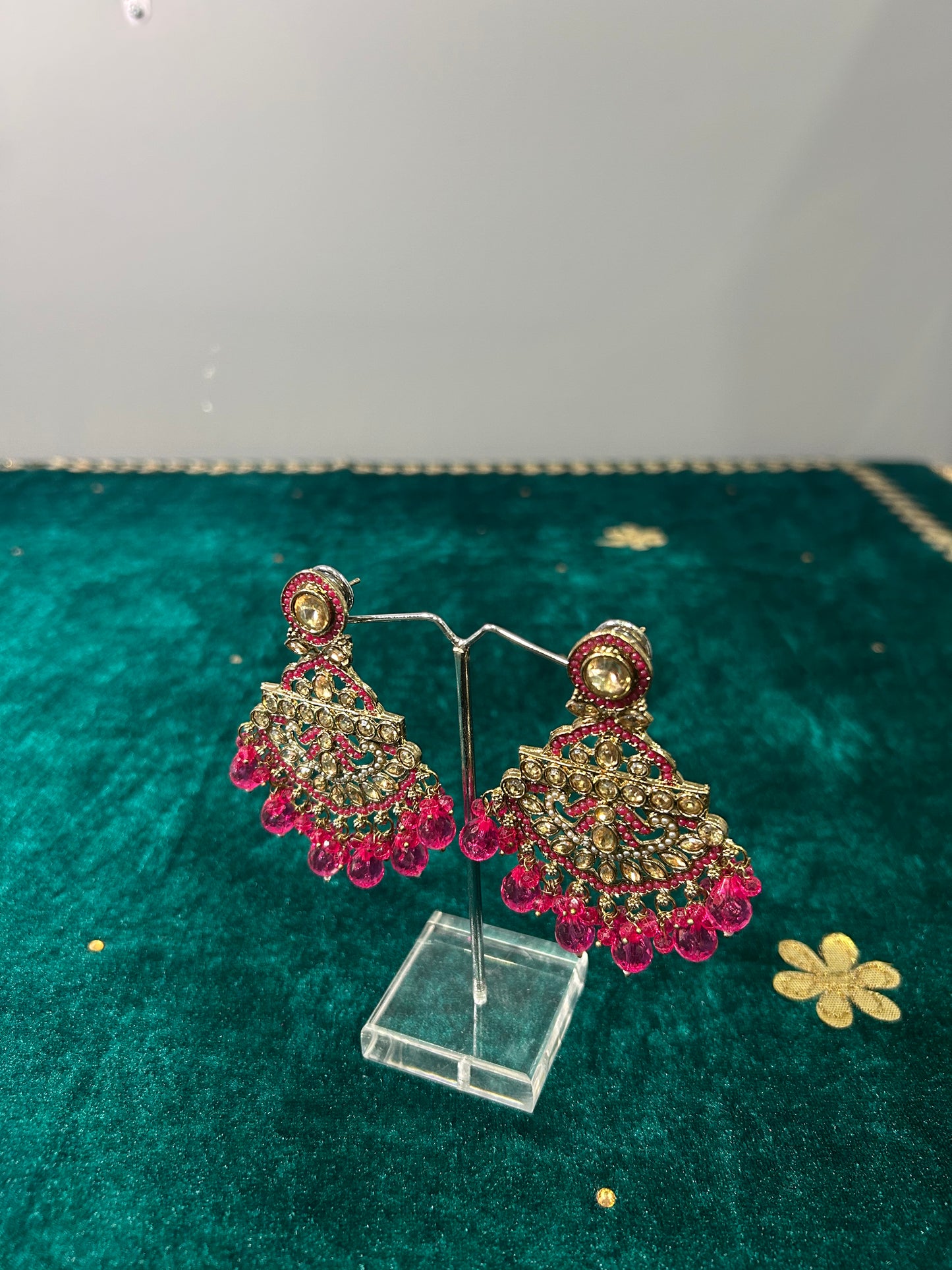 Hot Pink Esha Earrings