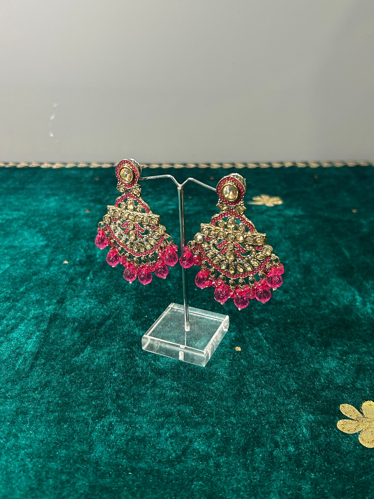 Hot Pink Esha Earrings