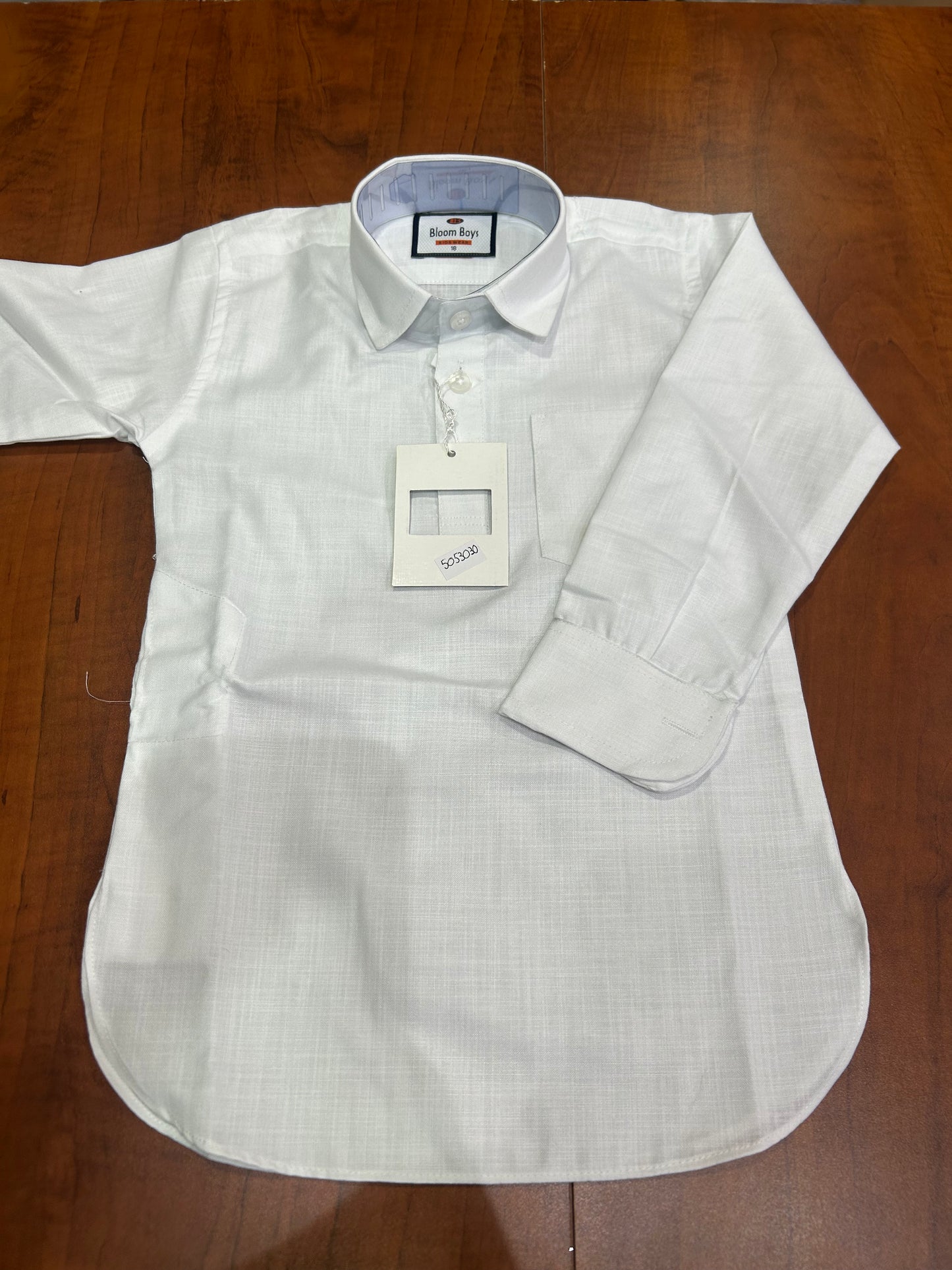 Karan Boys Kurta Pajama- White (Size 18~22)