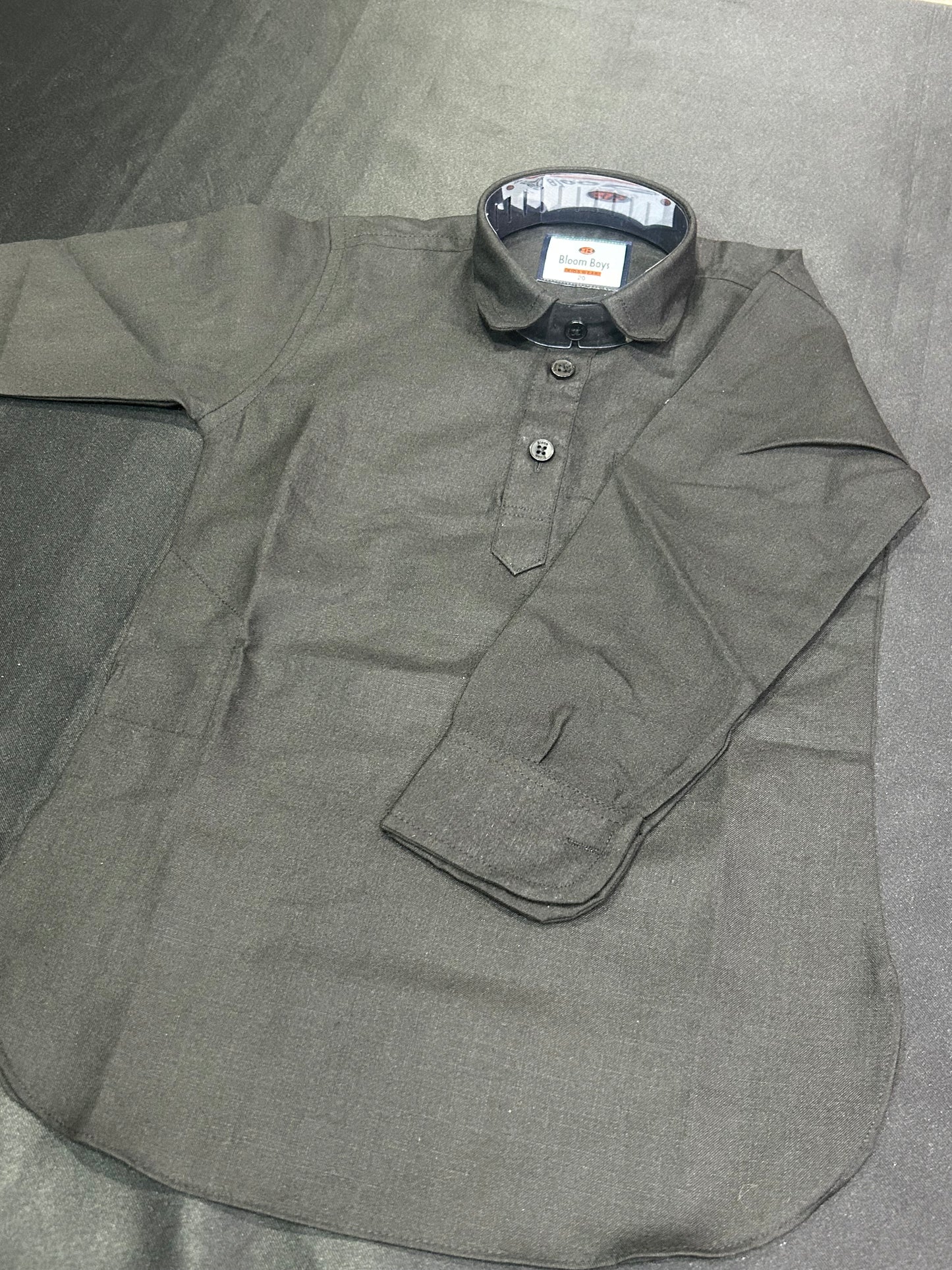 Karan Boys Kurta Pajama- Black (Size 18~22)