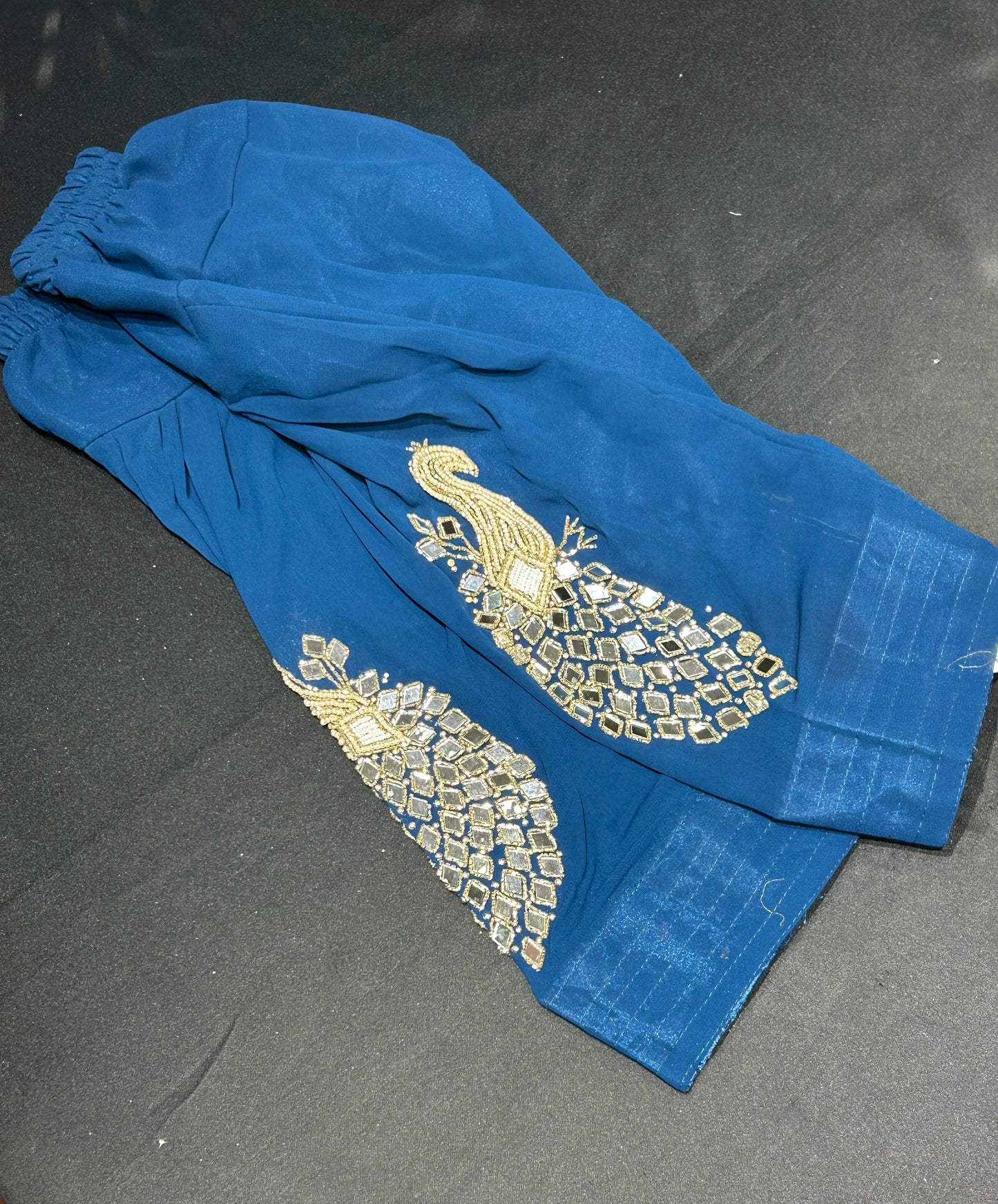 Kids Navy Morni Salwar Suit (Size 20~34)
