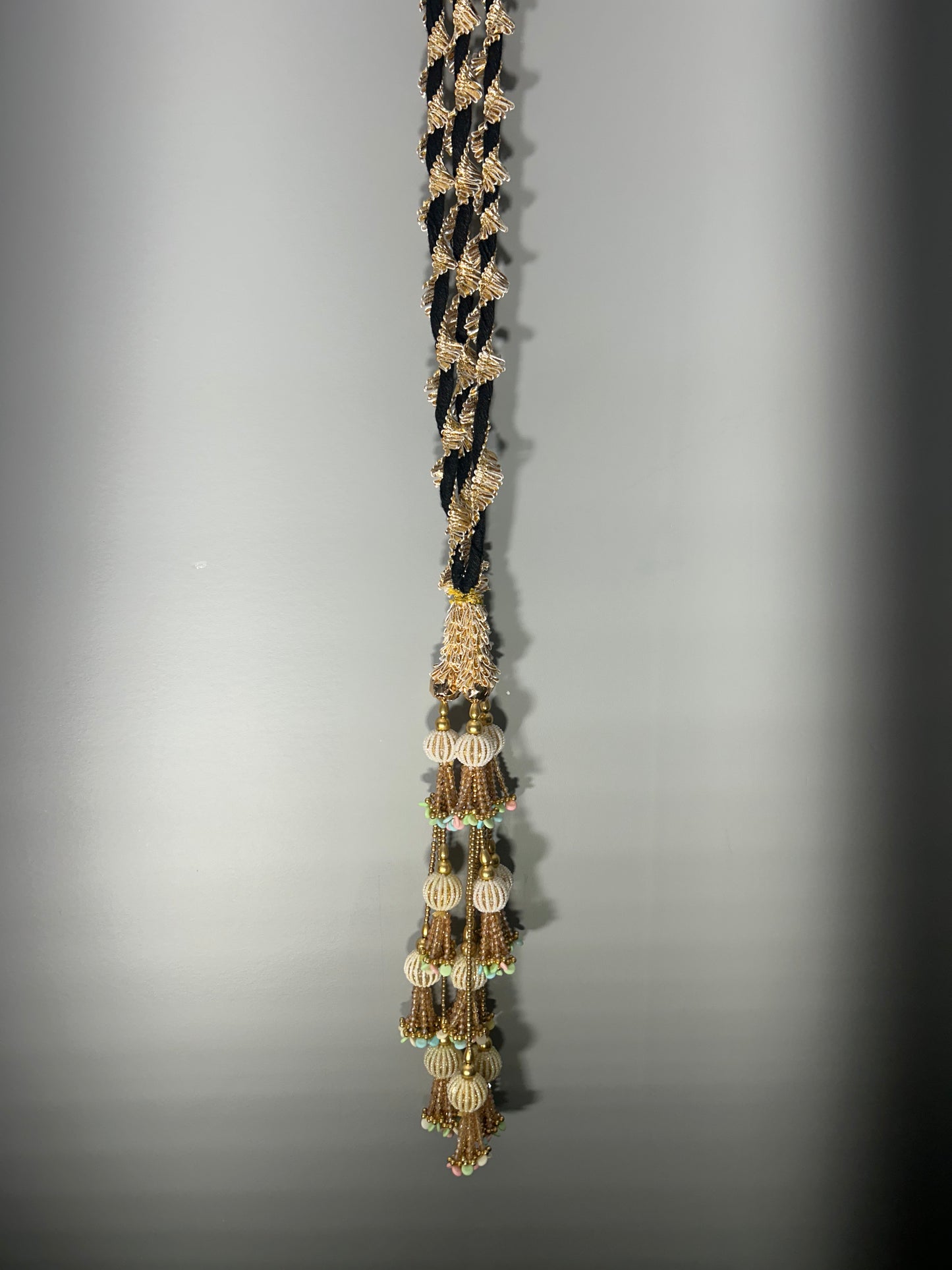Golden Pastel Multicolour Pearl Parandi