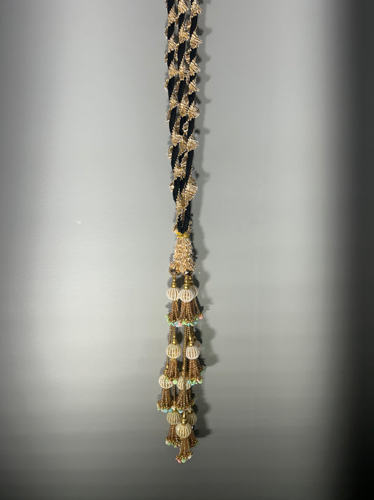 Golden Pastel Multicolour Pearl Parandi