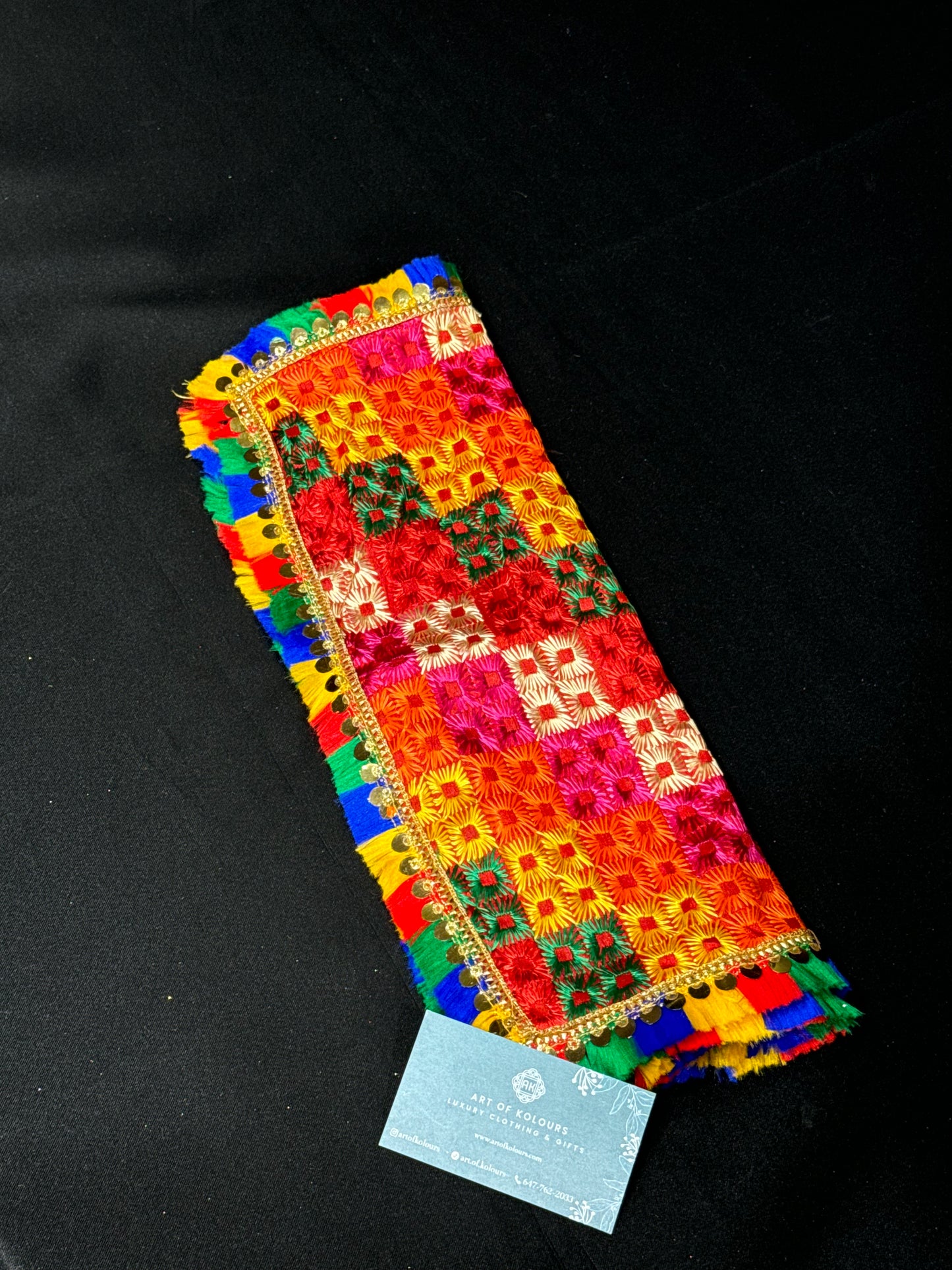 Phulkari Salwar Suit Teen/Adult -Tan