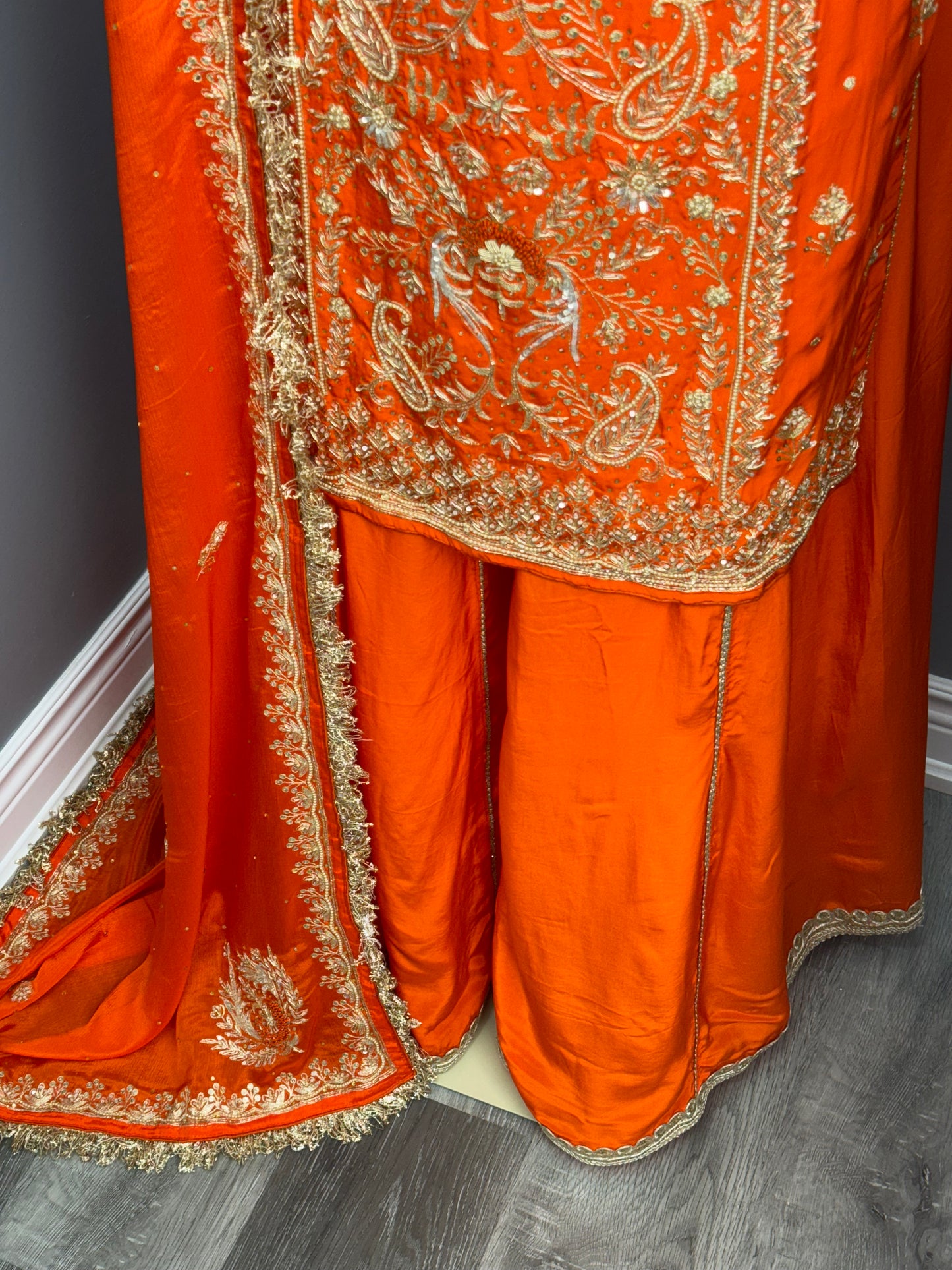 Santri Baag Handwork Sharara Suit