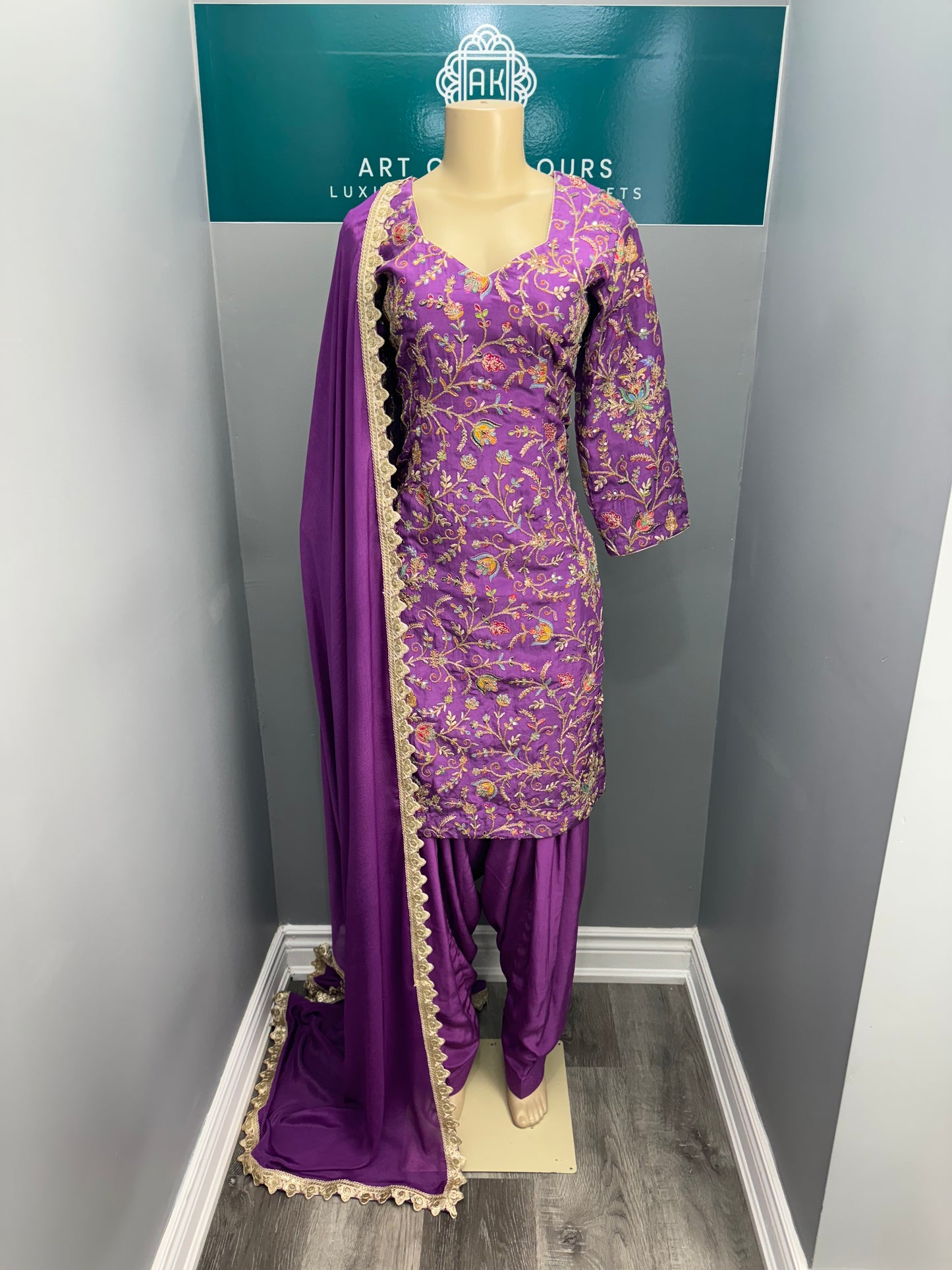 Printed Position Work Salwar Suit